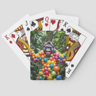 Fantasy Niedlich Happy Colorful Monkey Spielkarten