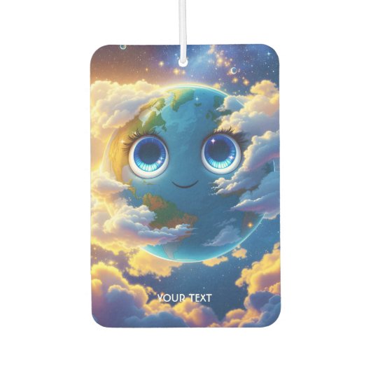 Fantasy Niedlich Happy Earth Space Autolufterfrischer (Vorderseite)