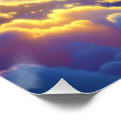 Fantasy Niedlich Happy Earth Space Poster (Ecke)