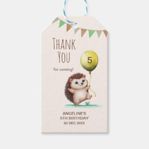 Fantasy Niedlich Happy Igel Balloon Geburtstag Geschenkanhänger