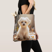 Fantasy Niedlich Happy Maltese Puppy Tasche (Von Nahem)
