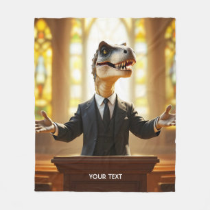Fantasy Niedlich Happy Velociraptor Raptor Fleecedecke