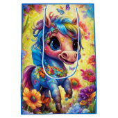 Fantasy Niedlich Horse Mittlere Geschenktüte (Rückseite)