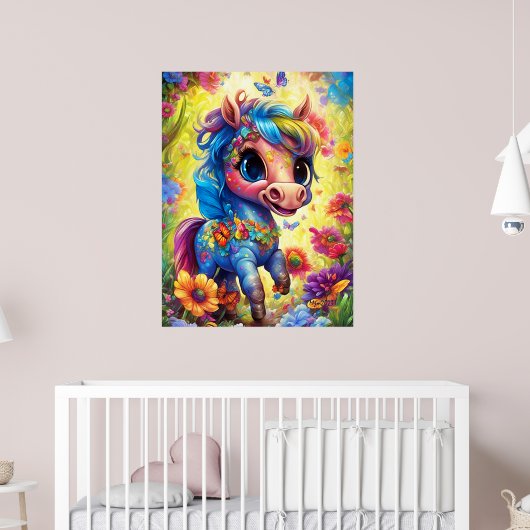 Fantasy Niedlich Horse Poster (Kinderzimmer 2)