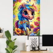 Fantasy Niedlich Horse Poster (Heimbüro)