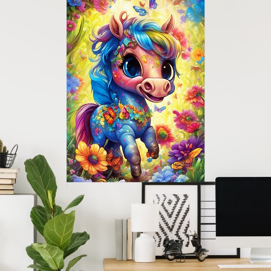 Fantasy Niedlich Horse Poster (Heimbüro)