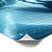 Fantasy Niedlich Horse Wings Moon Poster (Ecke)