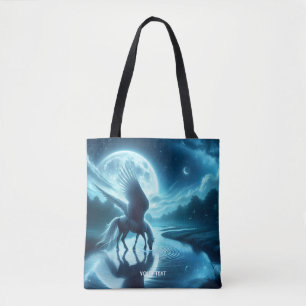 Fantasy Niedlich Horse Wings Moon Tasche