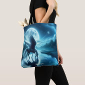 Fantasy Niedlich Horse Wings Moon Tasche (Von Nahem)