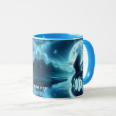Fantasy Niedlich Horse Wings Moon Tasse (VorderseiteRechts)
