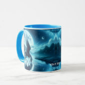 Fantasy Niedlich Horse Wings Moon Tasse (Vorderseite Links)