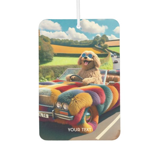 Fantasy Niedlich Hunde Teppich Auto Autolufterfrischer (Vorderseite)