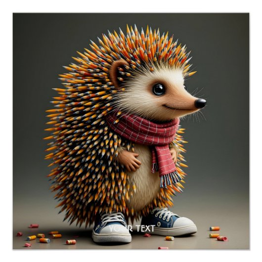 Fantasy Niedlich Igel Sharp Needles Poster (Vorderseite)