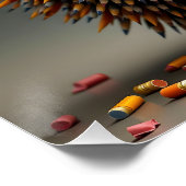 Fantasy Niedlich Igel Sharp Needles Poster (Ecke)