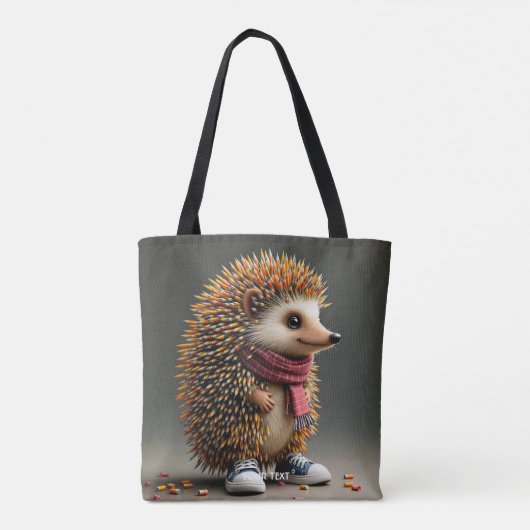Fantasy Niedlich Igel Sharp Needles Tasche (Rückseite)