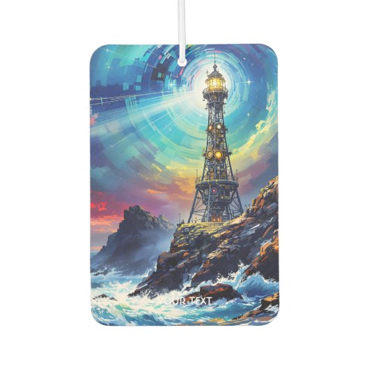 Fantasy Niedlich Iron Lighthouse Cliff Autolufterfrischer (Vorderseite)