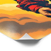 Fantasy Niedlich Jamaica Flag Sun Poster (Ecke)
