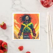 Fantasy Niedlich Jamaica Flag Sun Serviette (Beispiel)