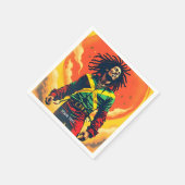 Fantasy Niedlich Jamaica Flag Sun Serviette (Ecke)