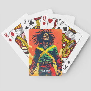 Fantasy Niedlich Jamaica Flag Sun Spielkarten