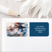 Fantasy Niedlich Japanischer Tempel Wasserfarbe (Insitu)