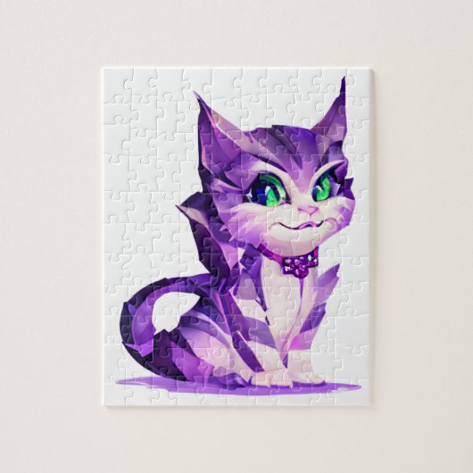 Fantasy Niedlich Kawaii baby Cheshire cat kitten Puzzle (Vertikal)