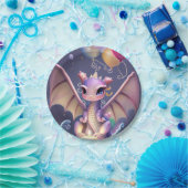 Fantasy Niedlich Kawaii Baby Dragon Pappteller (Party)