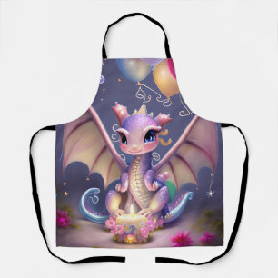 Fantasy Niedlich Kawaii Baby Dragon Schürze