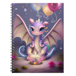 Fantasy Niedlich Kawaii Babydrache Postcard Notizblock