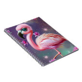 Fantasy Niedlich Kawaii Babyflamingo Notizblock (Rechte Seite)