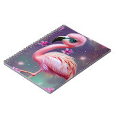 Fantasy Niedlich Kawaii Babyflamingo Notizblock (Linke Seite)