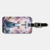 Fantasy Niedlich King Deer Blume Gepäckanhänger (Vorderseite horizontal)