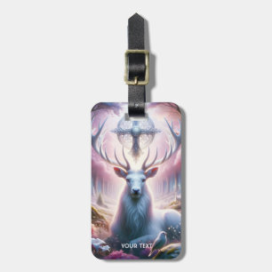 Fantasy Niedlich King Deer Blume Gepäckanhänger