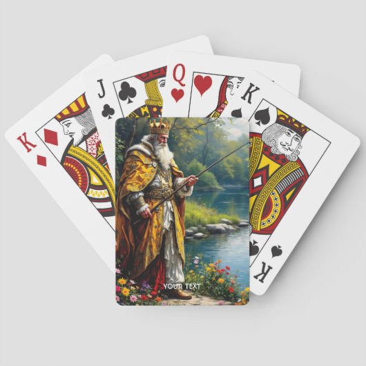 Fantasy Niedlich King Fishing Spielkarten (Rückseite)