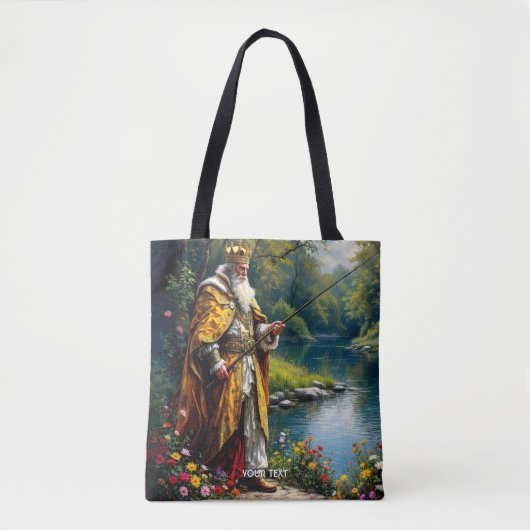 Fantasy Niedlich King Fishing Tasche (Vorderseite)