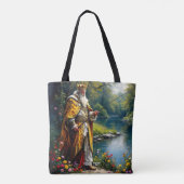 Fantasy Niedlich King Fishing Tasche (Rückseite)