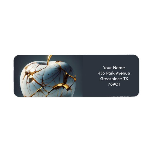 Fantasy Niedlich Kintsugi Porcelain Apple (Vorne)