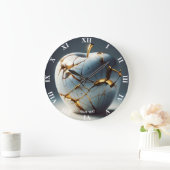 Fantasy Niedlich Kintsugi Porcelain Apple Große Wanduhr (Zuhause)