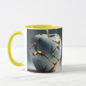 Fantasy Niedlich Kintsugi Porcelain Apple Tasse (Links)