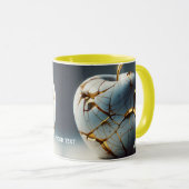 Fantasy Niedlich Kintsugi Porcelain Apple Tasse (VorderseiteRechts)