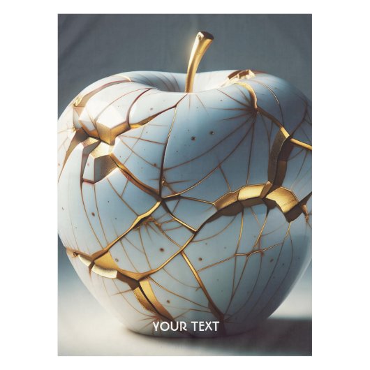 Fantasy Niedlich Kintsugi Porcelain Apple Tischdecke (Vorderseite)