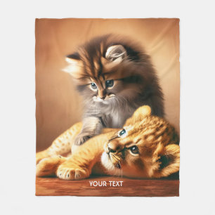 Fantasy Niedlich Kitchen spielen mit Tiger Fleecedecke