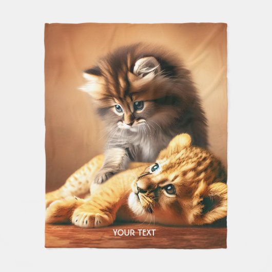 Fantasy Niedlich Kitchen spielen mit Tiger Fleecedecke (Vorderseite)