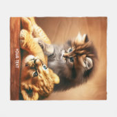 Fantasy Niedlich Kitchen spielen mit Tiger Fleecedecke (Vorderseite (Horizontal))