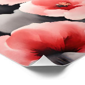 Fantasy Niedlich Kitten Blume Zeichnend Poster (Ecke)