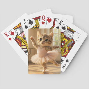 Fantasy Niedlich Kitten Kleine Ballerina Spielkarten