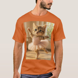 Fantasy Niedlich Kitten Kleine Ballerina T-Shirt