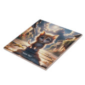 Fantasy Niedlich Kitten Road City Fliese (Seite)