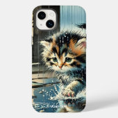 Fantasy Niedlich Kitten unter Rain Case-Mate iPhone Hülle (Rückseite)