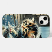 Fantasy Niedlich Kitten unter Rain Case-Mate iPhone Hülle (Rückseite (Horizontal))
